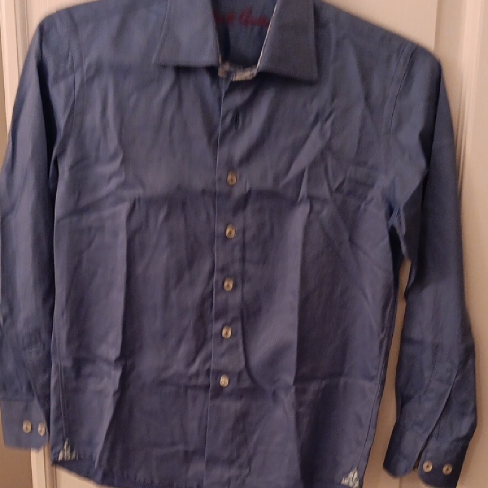 Robert Graham Blue Button Down Shirt